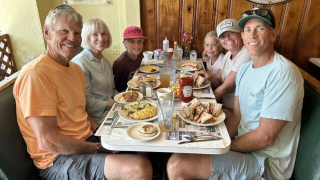 Ready's family eating Ocean City, NJ