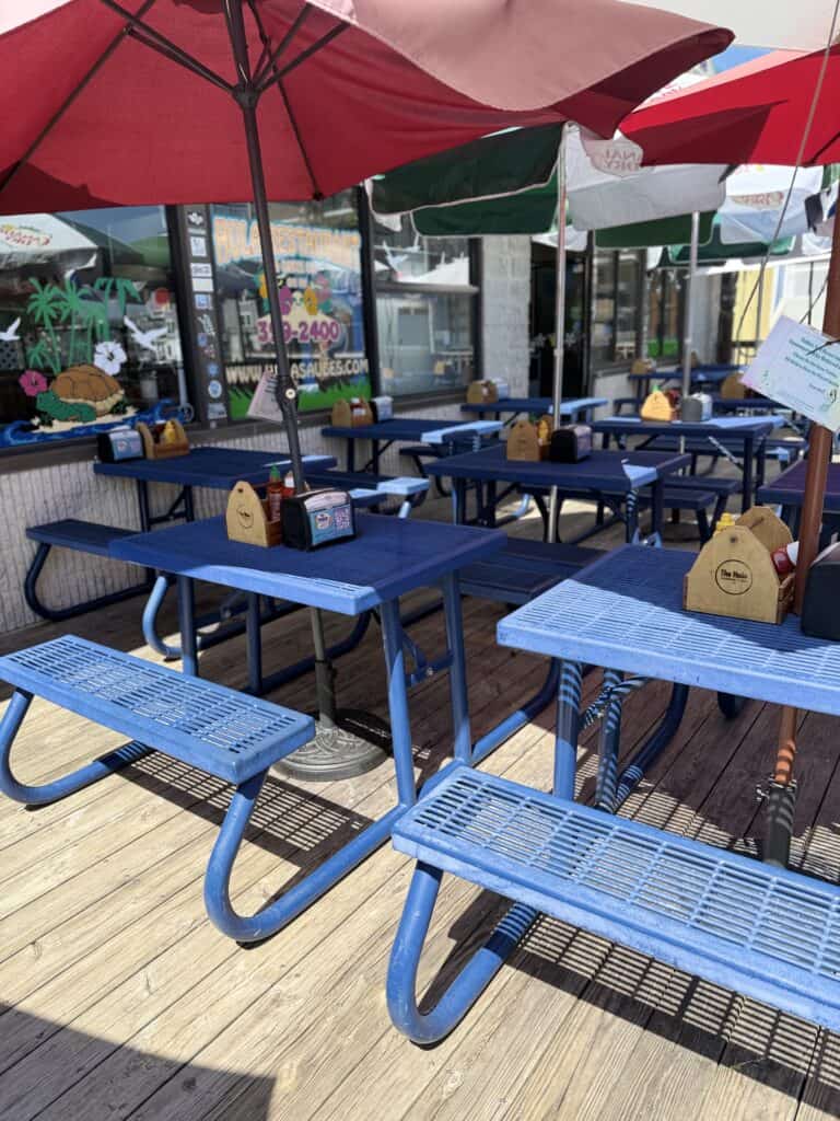 Hula Restaurant and Sauce Company Ocean City NJ Outdoor seating