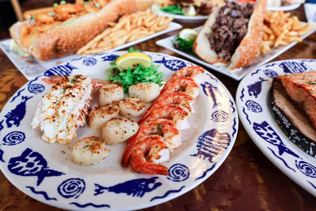 island grille dinner seafood and land dishes