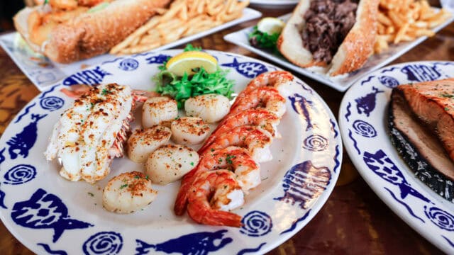 island grille dinner seafood and land dishes